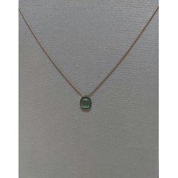 Collier carré pistachio